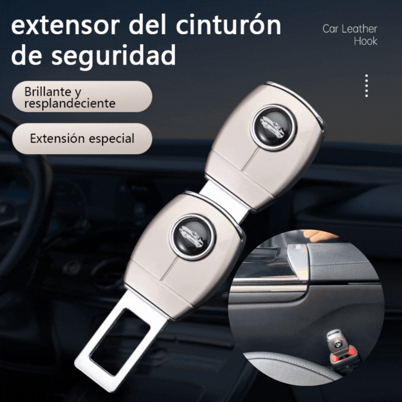 💥💥【Compra 2 y llévate 2 gratis】🚗👍Extensor de cinturón de seguridad de metal para coche