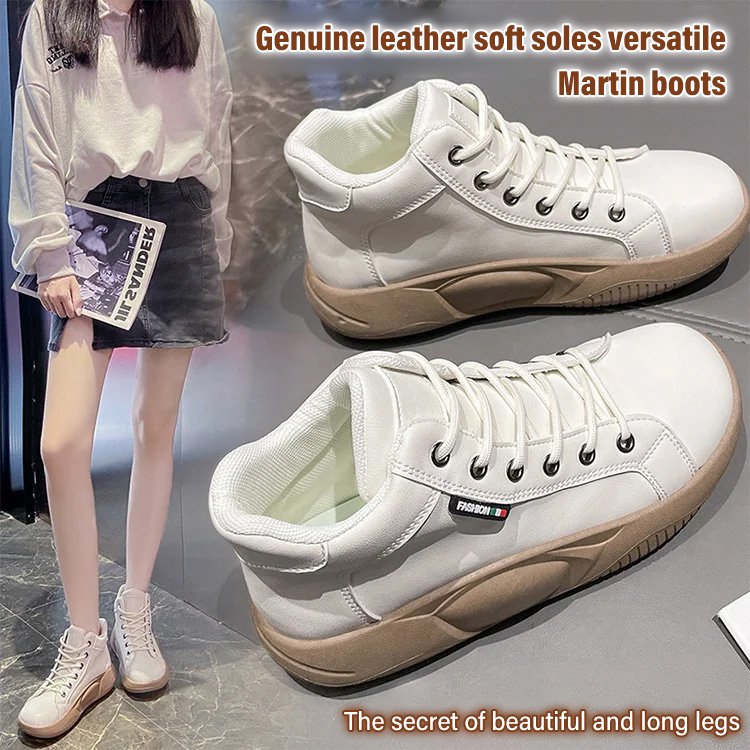 [Podzimní a zimní novinka] Vysoce kvalitní martinské boty z pravé kůže [Kupte 1 pár, 1 pár dostanete zdarma]