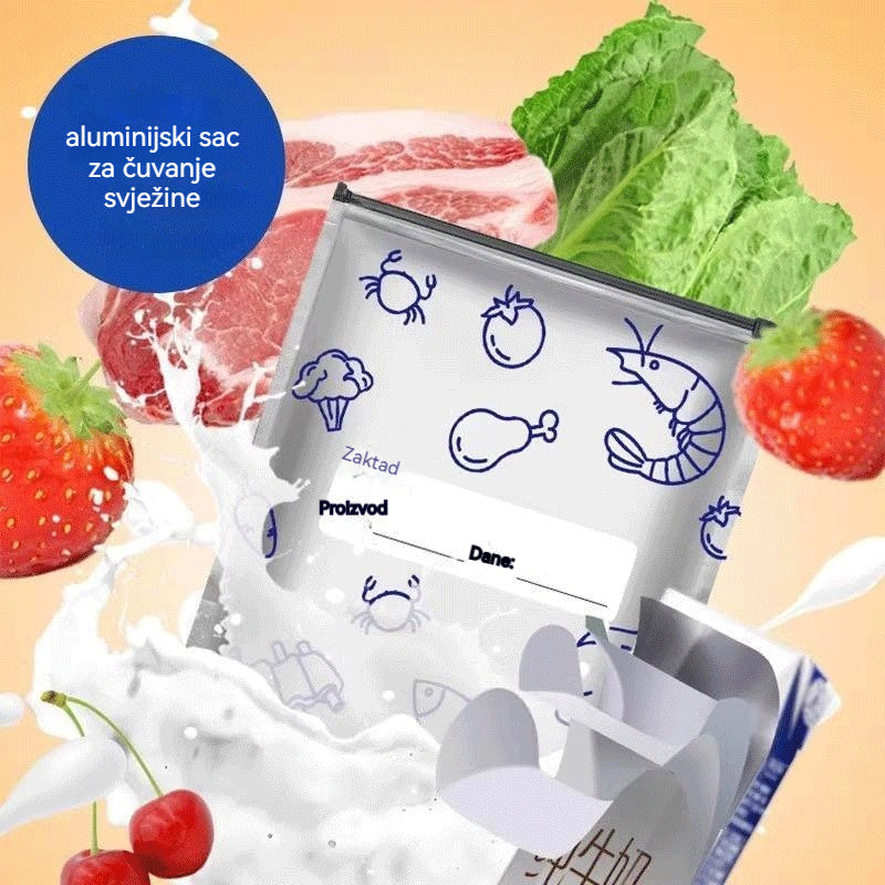 🔥🔥Ukupno 30 antibakterijskih aluminijskih vrećica, vrlo jednostavne za korištenje, za očuvanje svježine