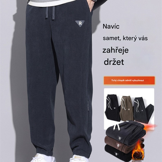 🔥🔥【M-5XL】🖤Nové zimní pánské kalhoty, navíc sametové a tlusté manšestrové, teplé a ležérní pánské kalhoty