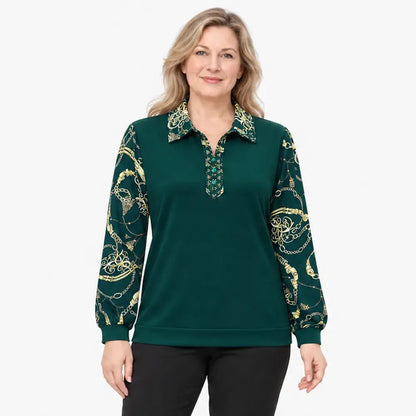 【M-6XL】Nueva camisa térmica de mujer para otoño e invierno – tallas grandes, disimula el abdomen, cálida y elegante