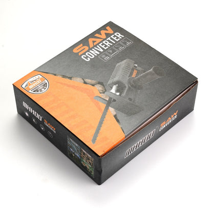 🔥🧰Taladro eléctrico convertido en sierra alternativa, adaptador de cabezal de sierra de calar para trabajar la madera.