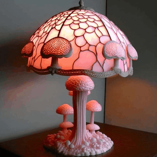 49% ZĽAVA 🔥 Farebná živicová stolová lampa 🍄 Séria rastlín v tvare huby