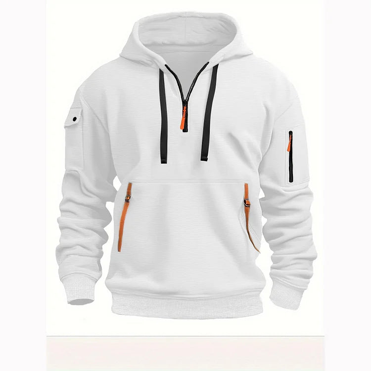 【S-5XL】Pánske mikiny s kapucňou na zips a viacvreckové mikiny   3752467
