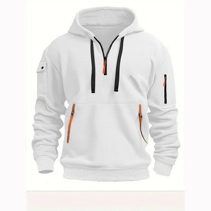 【S-5XL】Pánske mikiny s kapucňou na zips a viacvreckové mikiny   3752467