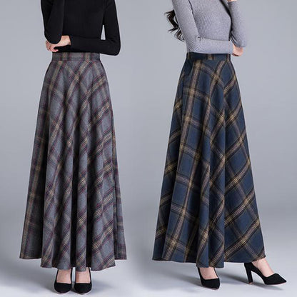 👗💖【Promoción】🔥【Tallas M-3XL】Falda de lana gruesa para otoño e invierno