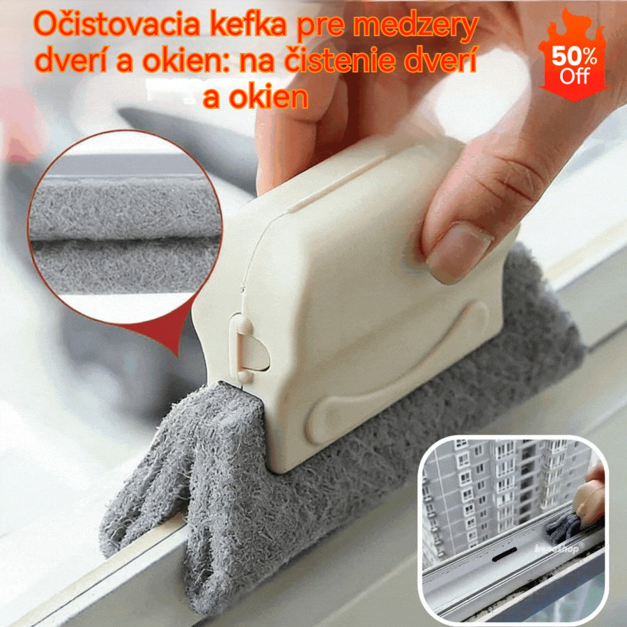 💦3 čistiaci brušiace hlavice + 1 zadarmo [ručka a brušiacia hlavica]💥Brušiacia hlavica na čistenie medzier v dome, čistenie dverí a okien
