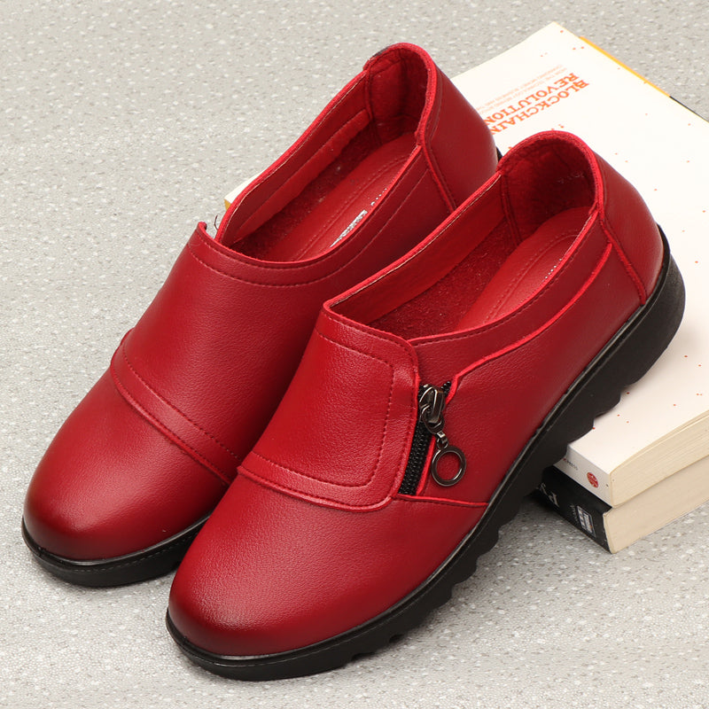 🔥👟【Tallas 35-41】Cómodos zapatos de mujer de piel auténtica, suela suave, antideslizante y resistente al desgaste, calidad garantizada.