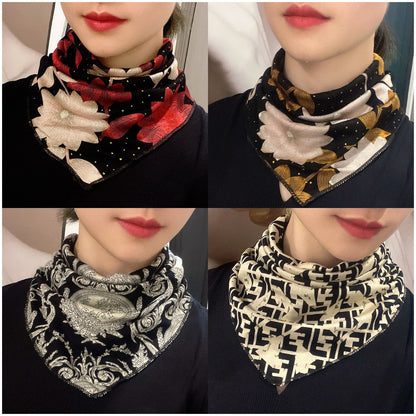 Compra 2, llévate 2 gratis（4 piezas）🍂 ¡Bufanda Triangular para Mujer: Abrigo y Estilo para este Otoño e Invierno!