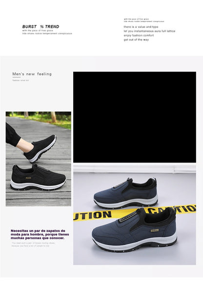 Zapatos Casuales para Hombre Nuevo 2025: Sin Cordones, Cómodos, Abrigados y Suela Suave – Imprescindibles para Otoño e Invierno