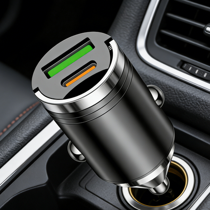 🚗🔋Compra1  y llévate 1 gratis🔥Anillo de metal, cargador de coche superrápido