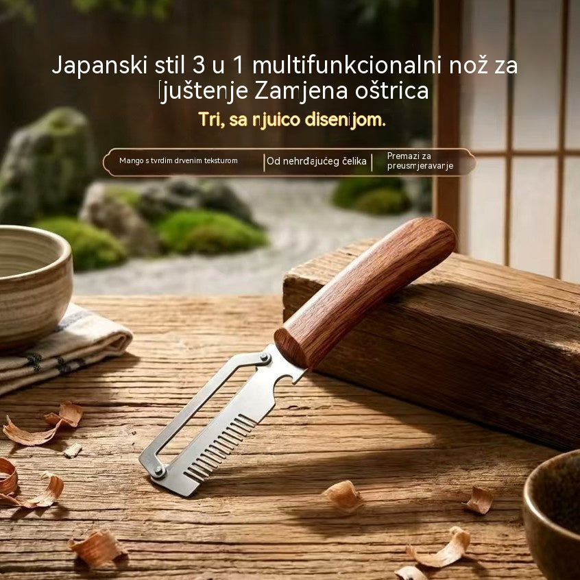 ✅Kupite 1, dobijte 1 gratis (2 artikla) 🧅🔪 Višenamjenska kuhinjska gulilica 3 u 1: Gulite, režite i otvarajte boce! 🔥
