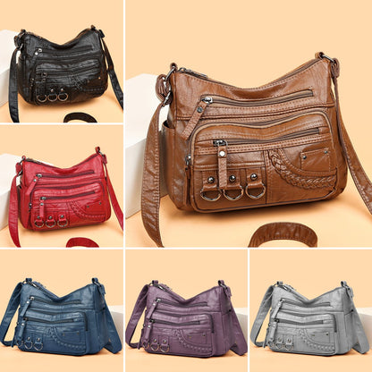 💥【Promoción por tiempo limitado】👜Nuevo bolso de hombro de piel suave con gran capacidad