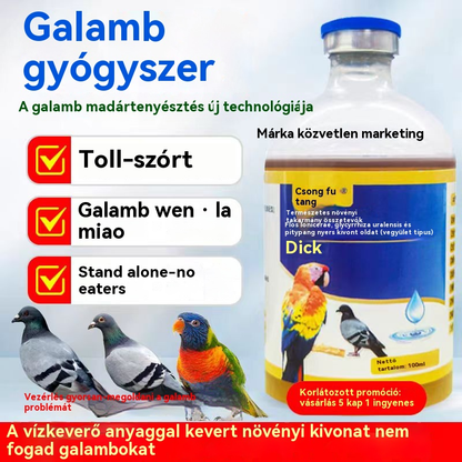 🕊️Orális oldat galamboknak ✅ Sült haj ✅ Hányás ✅ Energiahiány ✅ Fej-nyaki remegés