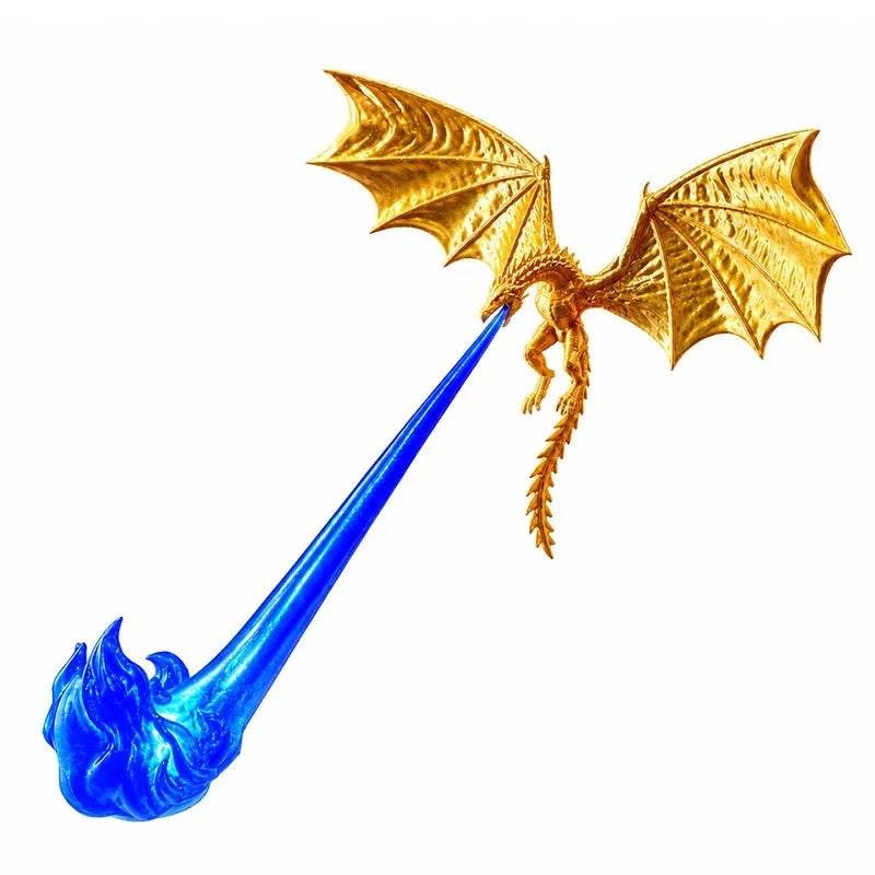 🐉🔥 Lámpara LED de dragón 3D que escupe fuego | Decoración brillante de fantasía para estantería