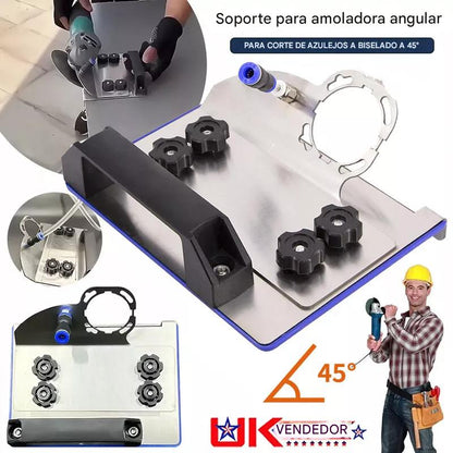 🧰 Soporte para amoladora angular para corte en ángulo de 45°