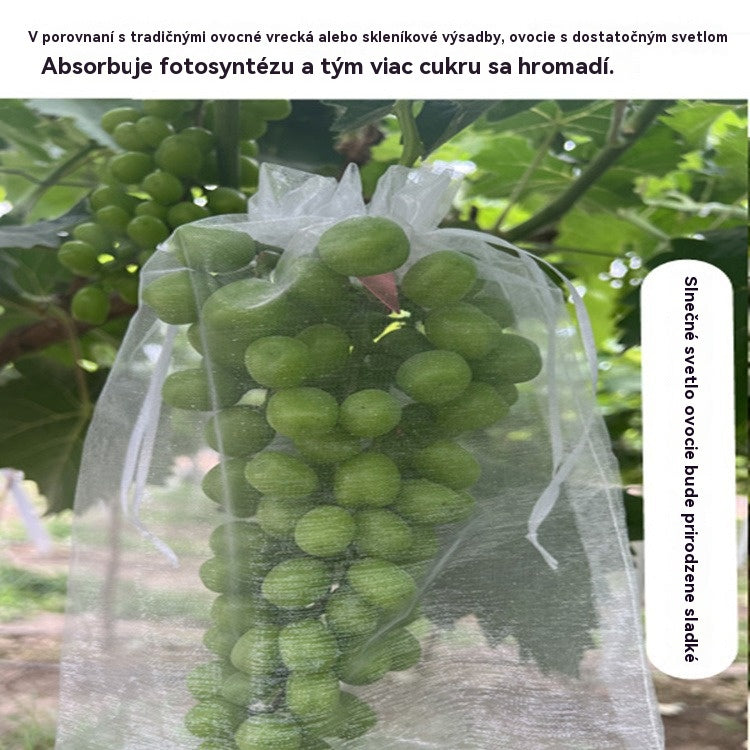 🍒🍇 Viacúčelové priedušné sieťované vrecia proti hmyzu na ochranu hrozna, jahôd a ovocných stromov