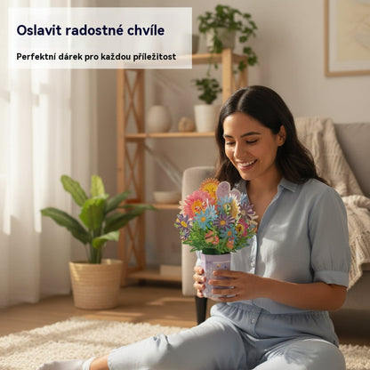 🌼【Kupte 1, získejte 1 zdarma】3D vyskakovací kytice s blahopřáním