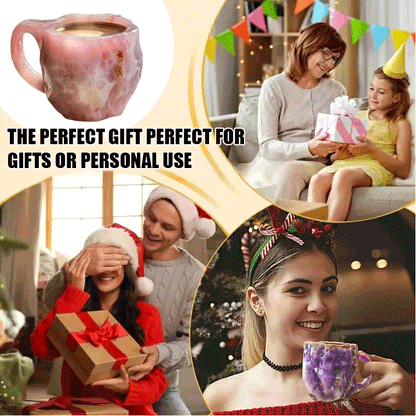 🥰[zdravie + blízkosť prírode] krištáľová minerálna šálka na kávu 3880599