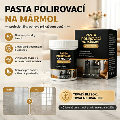 🥳 🔥Dve fľaše za 24 eur!✨ Leštiaca pasta na mramor – odstraňuje škrabance, obnovuje lesk a chráni povrch už za 2 minúty 🛡️