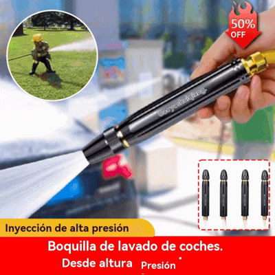 🔥¡Compra 1 y llévate 1 gratis! 🔥Boquillas de lavado de autos de alta presión, completamente nuevas, de tipo universal, ideales para regar plantas, lavar autos y limpiar pisos.💧🚗