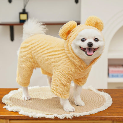 🧸【Compra 1 y recibe 1 gratis】【0.5-10kg】🧸 Abrigo cálido para perros y gatos – suave, adorable y con orejitas
