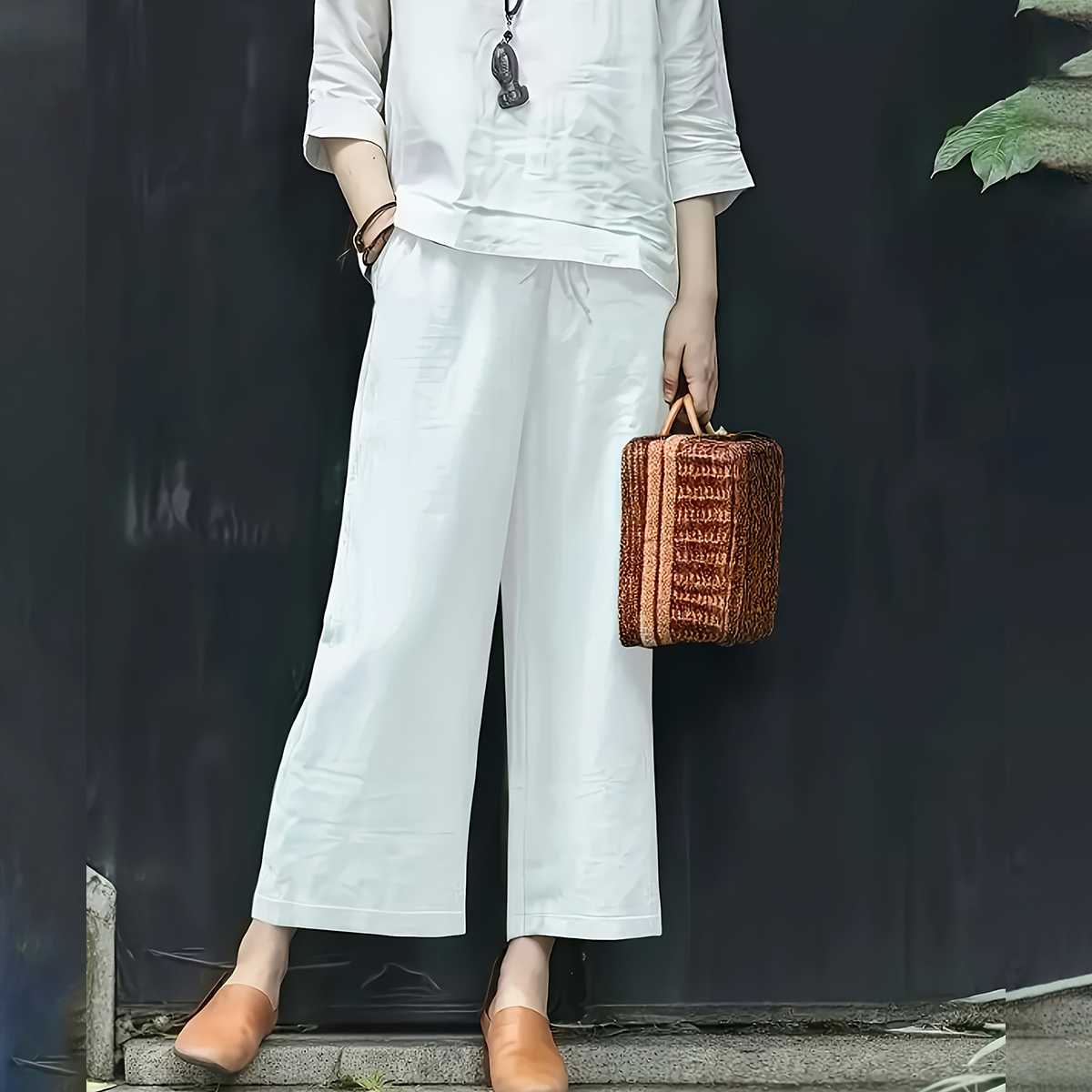 😍💕【S-3XL】Ženske ležerne pamučno-lanene hlače - hladne i prozračne, elegantne i ležerne, od mekane tkanine. ✅Plaćanje pouzećem