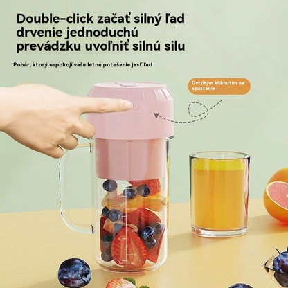 ✨🍎🍹【400ml】Prenosný odšťavovač - Vezmite si ho kamkoľvek so sebou a vychutnajte si čerstvé, zdravé ovocné a zeleninové šťavy kedykoľvek.
