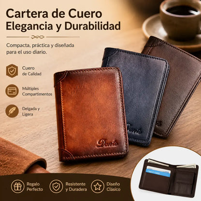 ✨ Nueva cartera antirrobo de cuero genuino para hombre