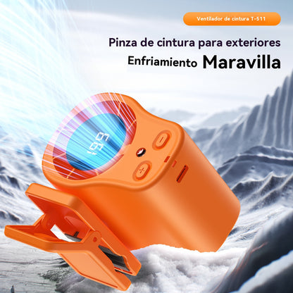 🔥Los productos más populares de 2026🔥Mini ventilador de alta velocidad con clip para la cintura, control de velocidad continuo multifuncional, ventilador de escritorio con clip.