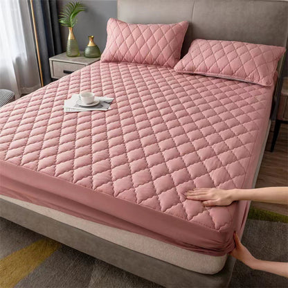 🛏️【150*200cm y 150*200cm】Cubierta de pañal impermeable y a prueba de polvo con relleno de algodón