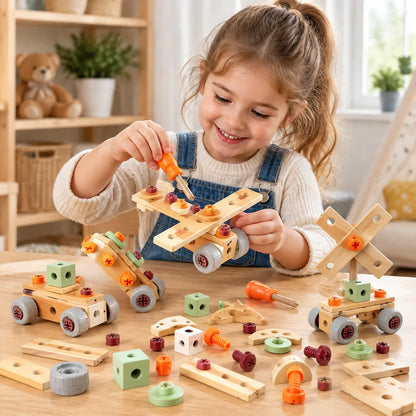 -50% DESCUENTO | Set de construcción y reparación 59 piezas para niños, desarrolla habilidades prácticas