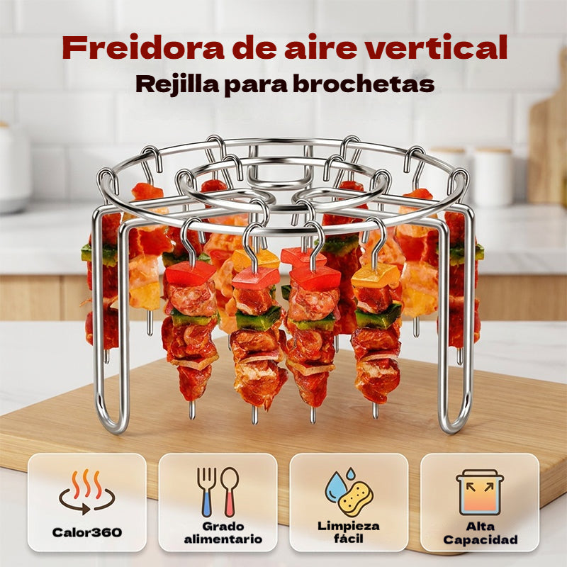 Compra uno y llévate otro gratis✨Parrilla de acero inoxidable para brochetas🍢
