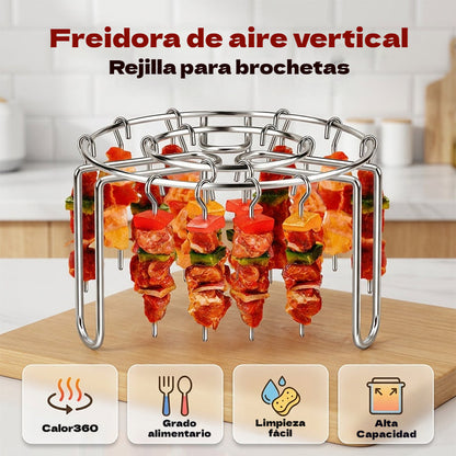 Compra uno y llévate otro gratis✨Parrilla de acero inoxidable para brochetas🍢