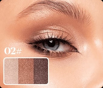 Compra 2 y recibe 2 gratis【4 PCS】✨ Sombra de Ojos 3 en 1 en Barra – Brillo Instantáneo, Efecto Lifting y Larga Duración 💄