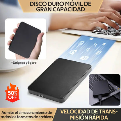 【Última oferta con 50% de descuento】Disco duro móvil de gran capacidad de 20 TB