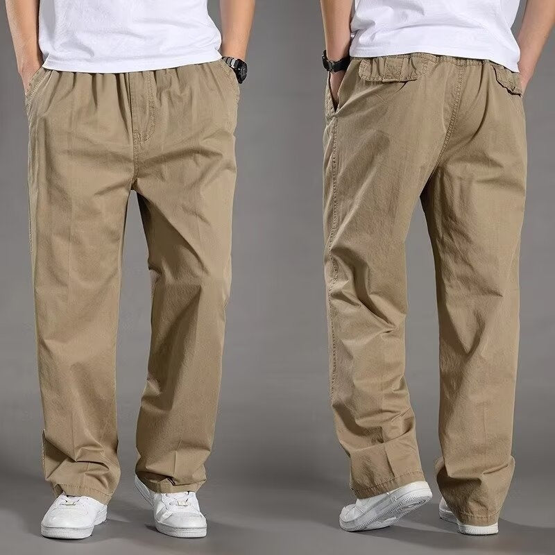 😎👖【Špeciálna ponuka🔥】Pánske ležérne cargo nohavice pre väčšie veľkosti - voľné a pohodlné