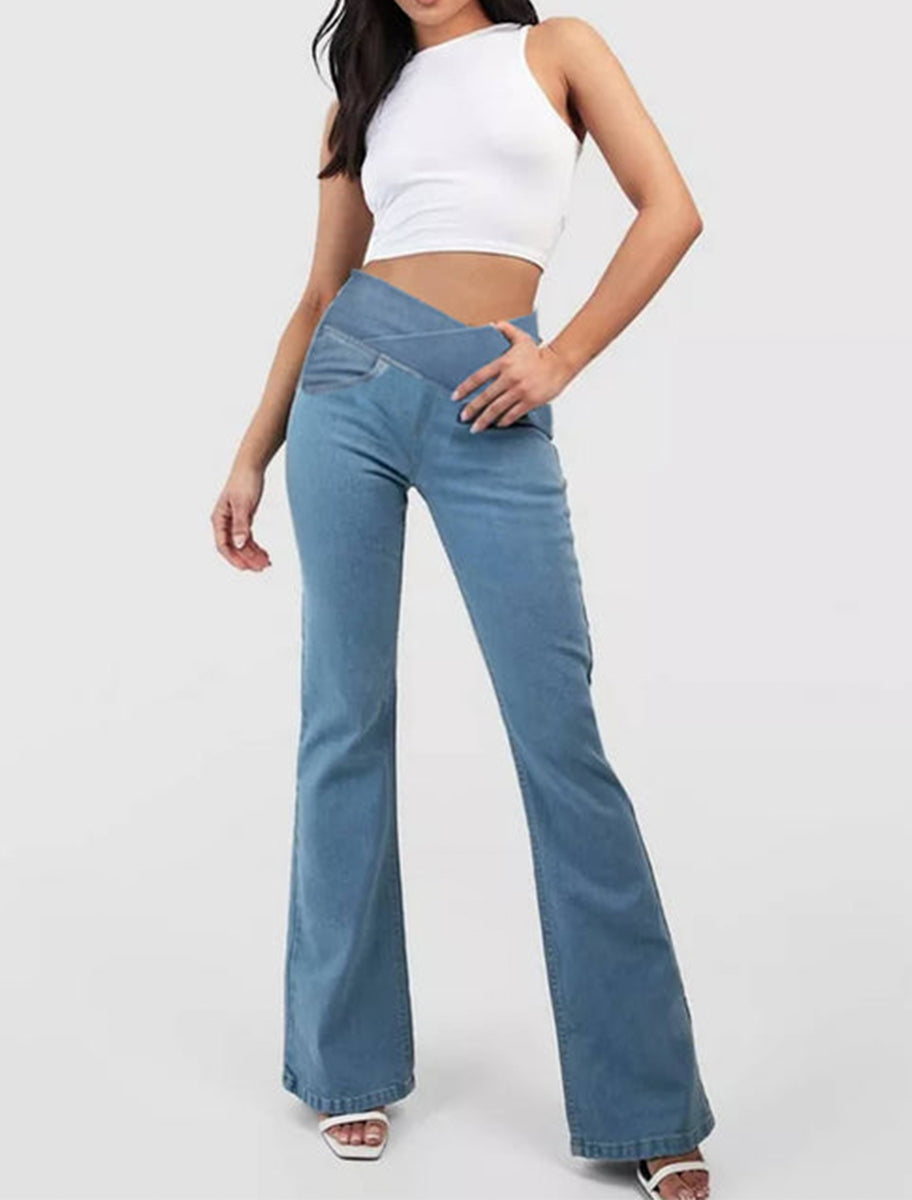 -50% OFF【XS-4XL】Traperice visokog struka, uskog kroja i zvonastog kroja koje podižu bokove
