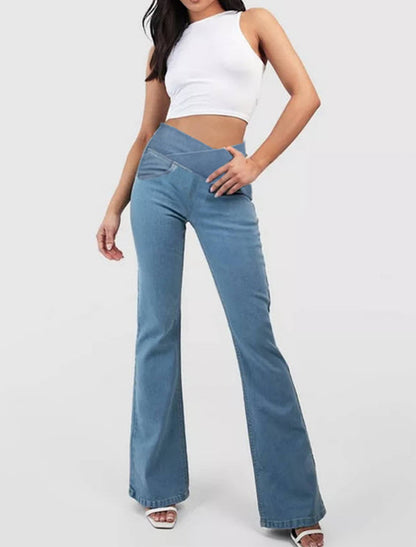 -50% OFF【XS-4XL】Traperice visokog struka, uskog kroja i zvonastog kroja koje podižu bokove
