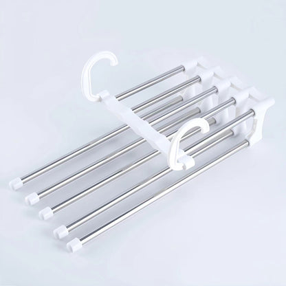 🔥 ¡Compre más, ahorre más! 🔥 Estante de almacenamiento de pantalones multicapa, plegable, telescópico y multifuncional para el hogar 🏠✨