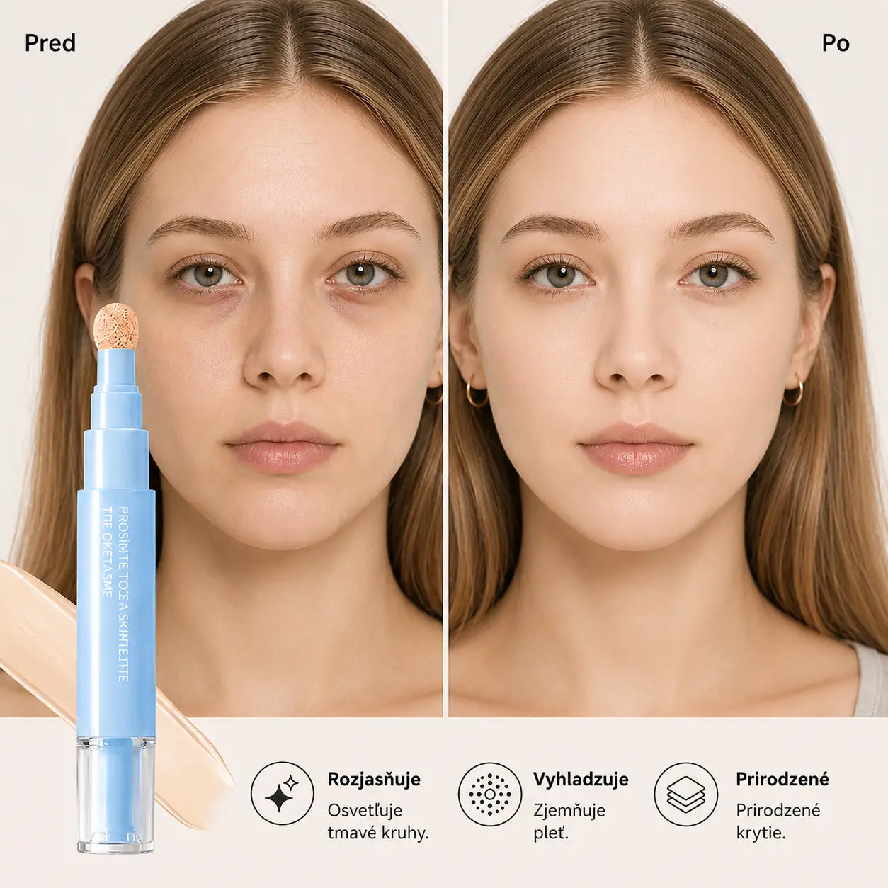 🔥🔥Kúpte 1, dostanete 1 zadarmo! 💄Multifunkčný hydratačný tekutý korektor vo forme pera