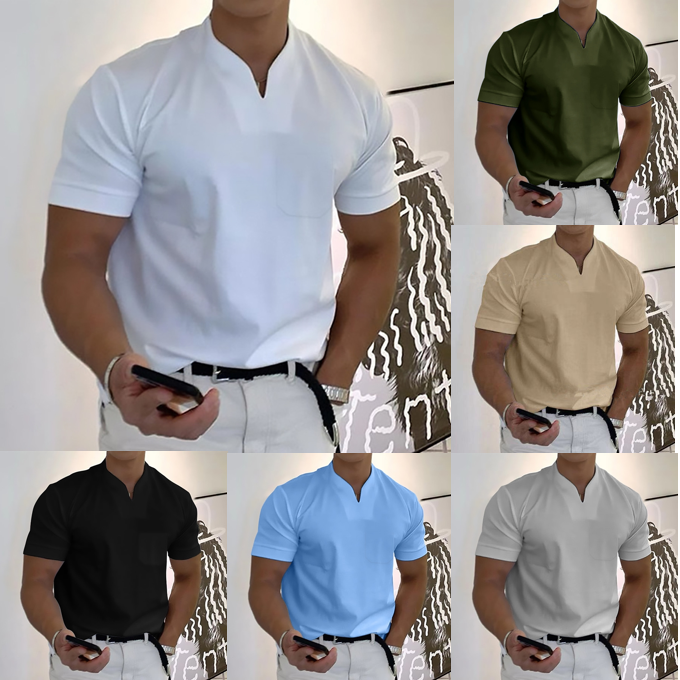 💪-49% OFF【S-5XL】👔Polo deportivo para hombre en tallas grandes, de algodón elástico