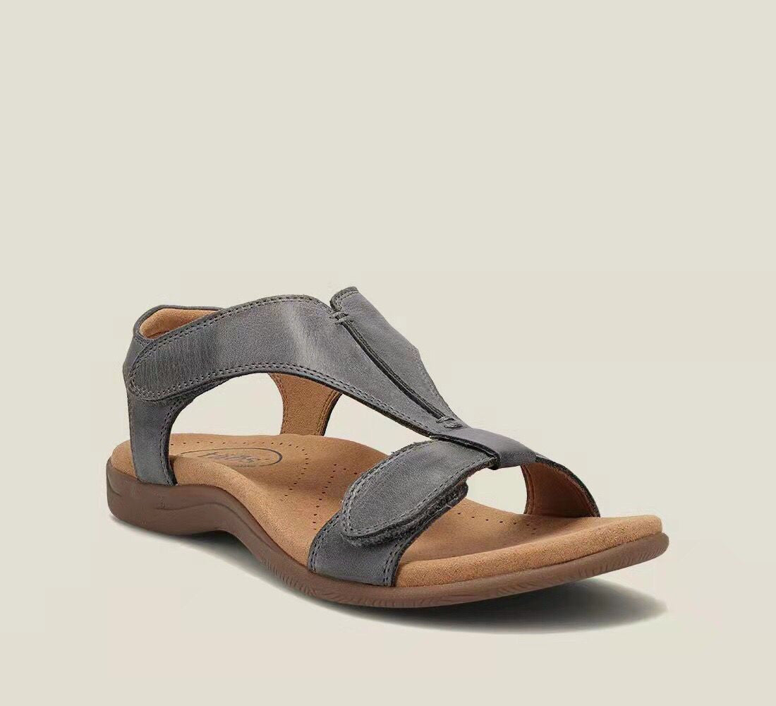 👡 Dámske sandále na platforme z mäkkej kože -