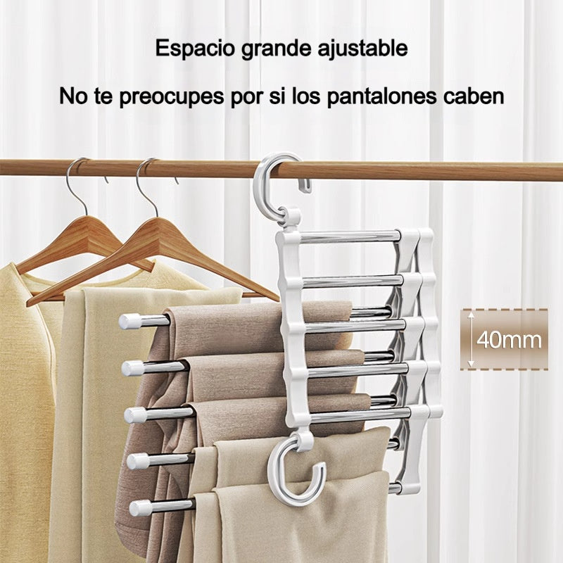 🔥 ¡Compre más, ahorre más! 🔥 Estante de almacenamiento de pantalones multicapa, plegable, telescópico y multifuncional para el hogar 🏠✨