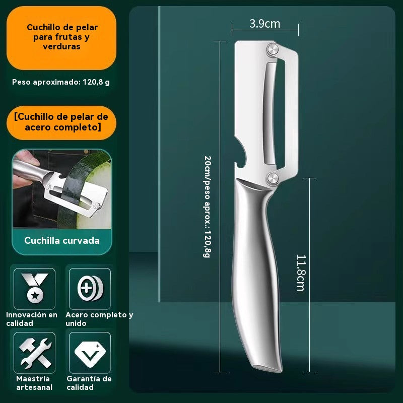 🔥【Compre 1 y obtenga 1 gratis】Pelador de acero inoxidable engrosado para uso en la cocina.