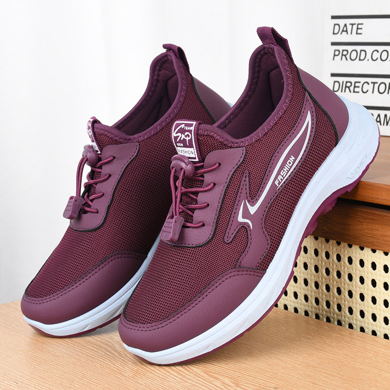 🤩🤩【36-41】2025 dámský nový styl pohodlné prodyšné neklouzavé sportovní boty jednoduché boty s měkkou podrážkou pro lidi středního a staršího věku