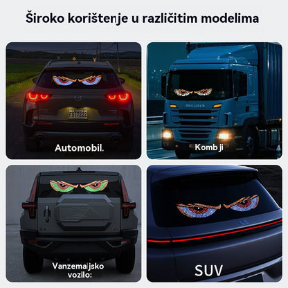 【1 par】💡🎫 Mekani, tanki, fleksibilni, podesivi LED zaslon za automobil za kućnu upotrebu