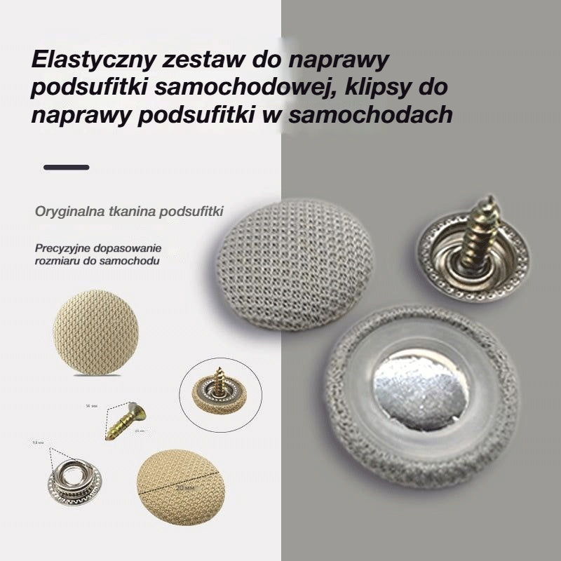 🔥【Rabat 50%】 Podstawki mocujące z kołkami do opadającej podszewki sufitu samochodowego | Renowacja wnętrza auta bez demontażu