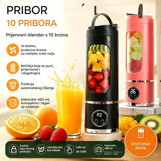 ✨🍹 Bežični prijenosni blender 🔥 Bežični prijenosni dizajn