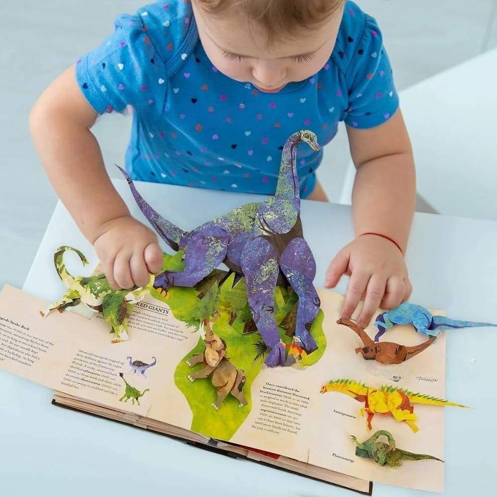 🔥【Evento por tiempo limitado】📕 Enciclopedia de dinosaurios prehistóricos en 3D Libro desplegable Enciclopedia de dinosaurios